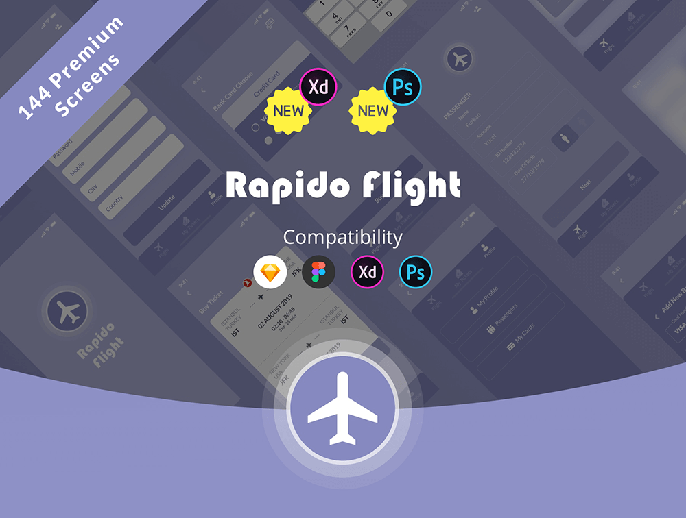航班在线机票App UI模板 APP UI sucaiwan.com