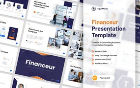 金融与咨询业务PPT幻灯片设计模板 Financeur – Finance & Consulting Powerpoint