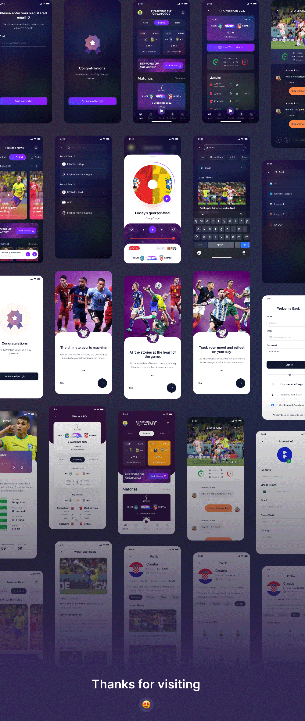 体育运动比分直播App应用程序UI套件 APP UI sucaiwan.com