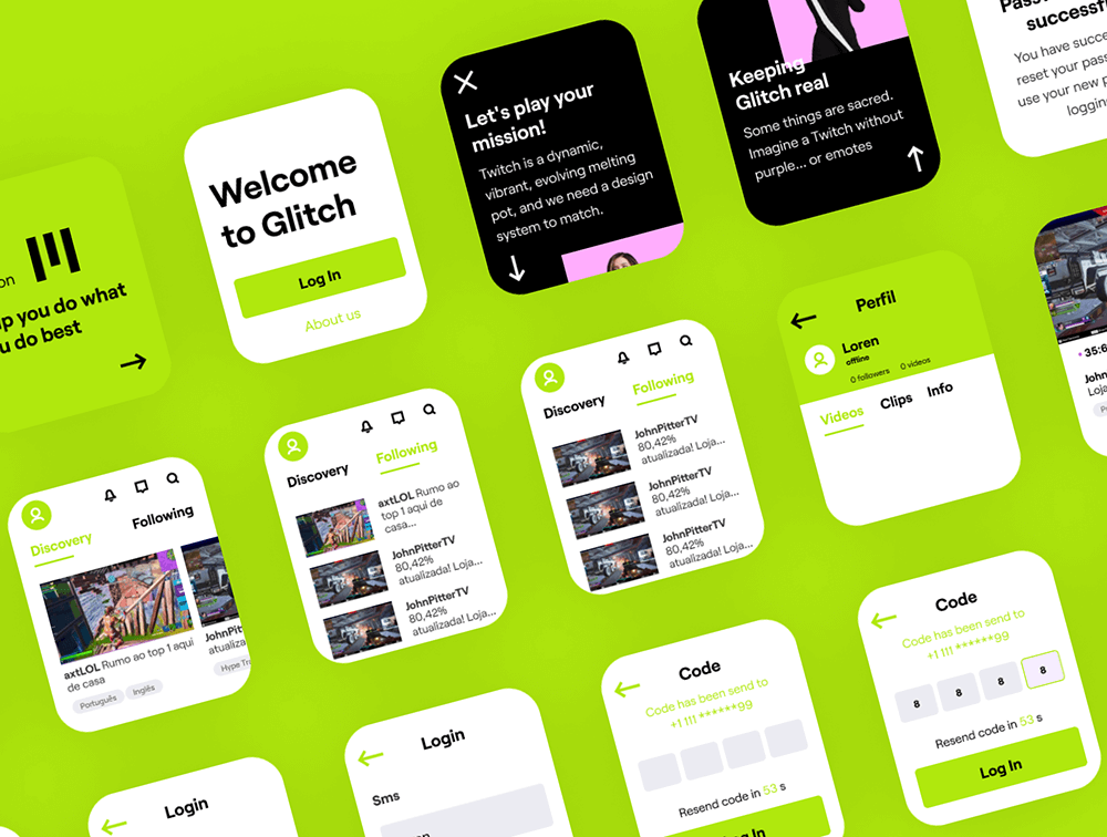 直播App手表UI界面设计WatchOS模板 APP UI sucaiwan.com