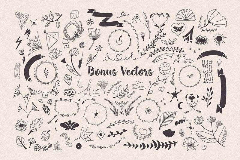 水彩墨迹艺术效果AI+PS笔刷套件 笔刷资源 sucaiwan.com