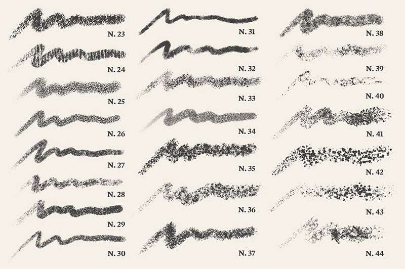70个颗粒插画Procreate笔刷 笔刷资源 sucaiwan.com