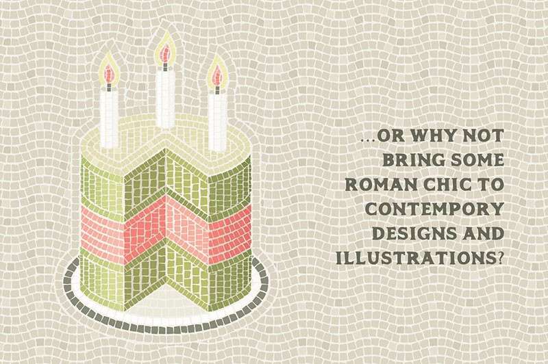 马赛克瓷砖纹理效果AI笔刷 笔刷资源 sucaiwan.com