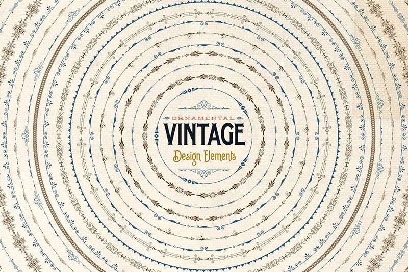 欧式复古手绘边框AI笔刷和PS形状素材 笔刷资源 sucaiwan.com