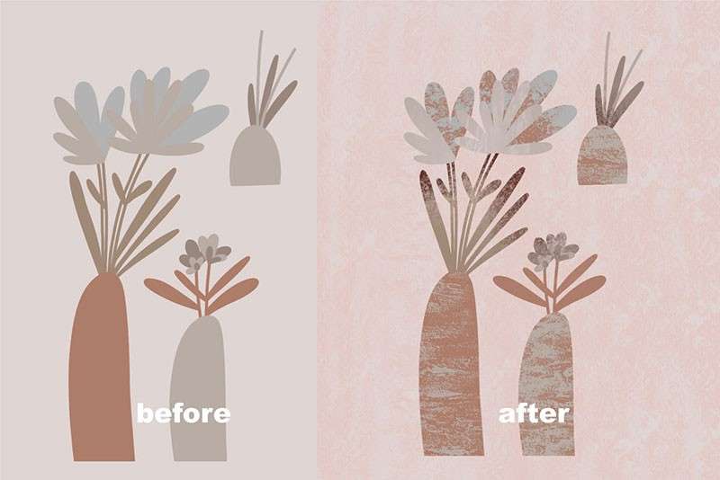 复古做旧纹理效果Procreate笔刷 笔刷资源 sucaiwan.com