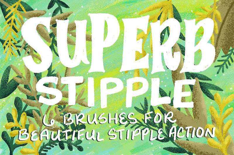 6套用于手绘字体PS笔刷 笔刷资源 sucaiwan.com