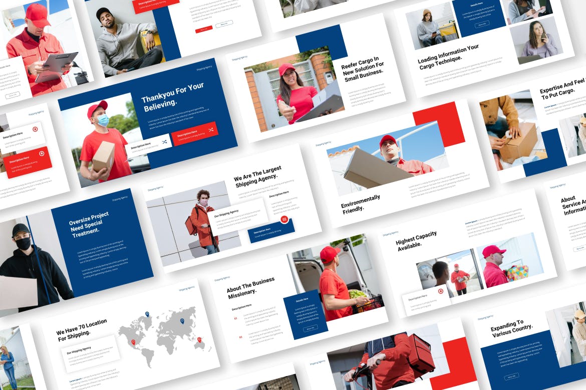 航运代理幻灯片演示PPT模板 Shipping Agency Powerpoint Presentation Template 幻灯图表 sucaiwan.com