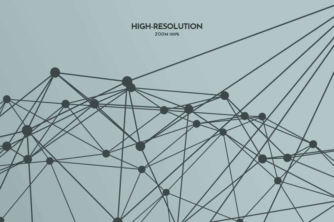 几何粒子网格多边形PS笔刷 笔刷资源 sucaiwan.com