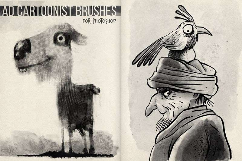 美式漫画创作PS笔刷套装 笔刷资源 sucaiwan.com