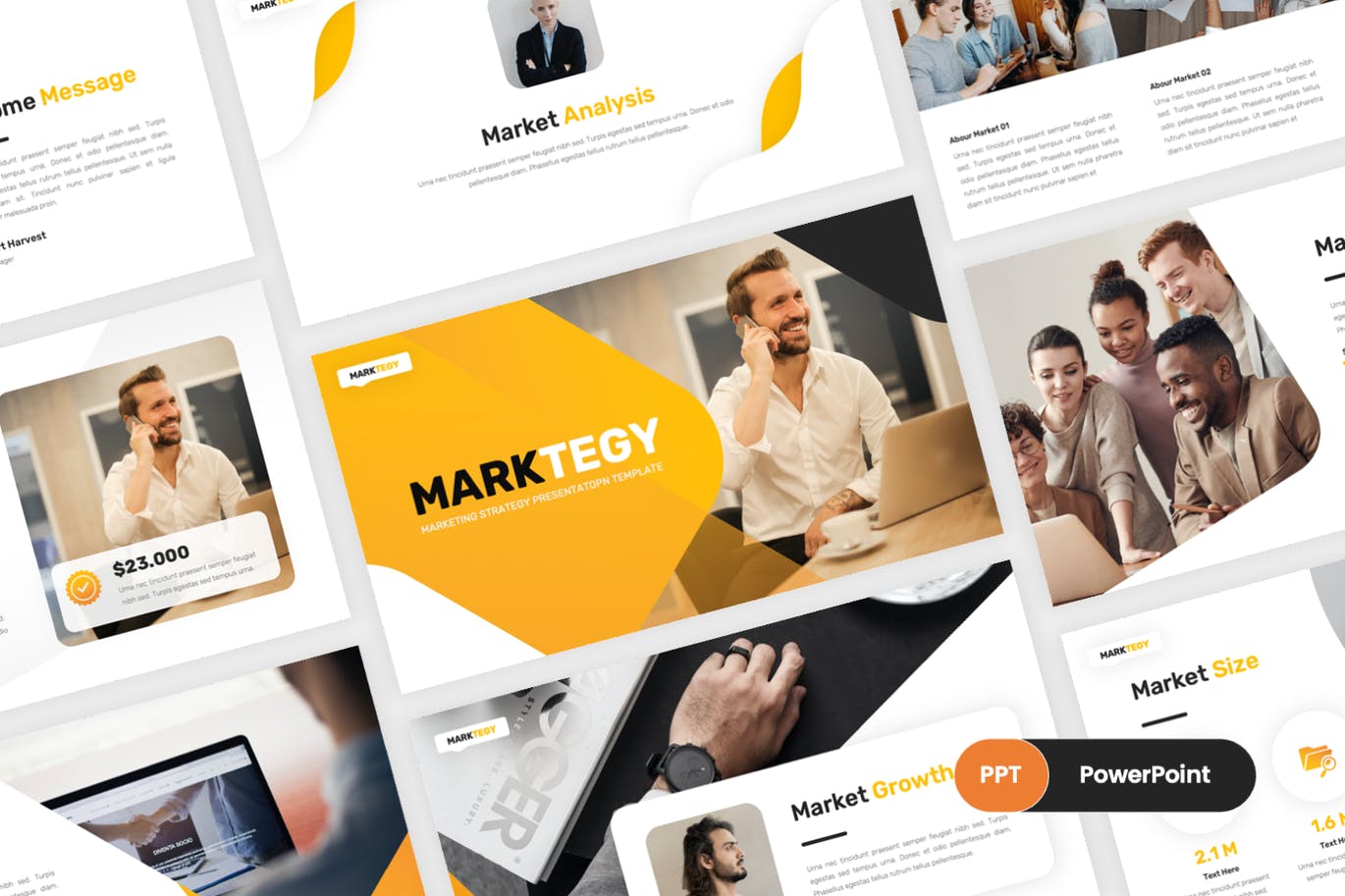 营销计划Powerpoint模板下载 Marktegy – Marketing Plan PowerPoint Template 幻灯图表 第1张-素材湾丨精选海外优质设计素材资源 营销计划Powerpoint模板下载 Marktegy – Marketing Plan PowerPoint Template 幻灯图表 sucaiwan.com