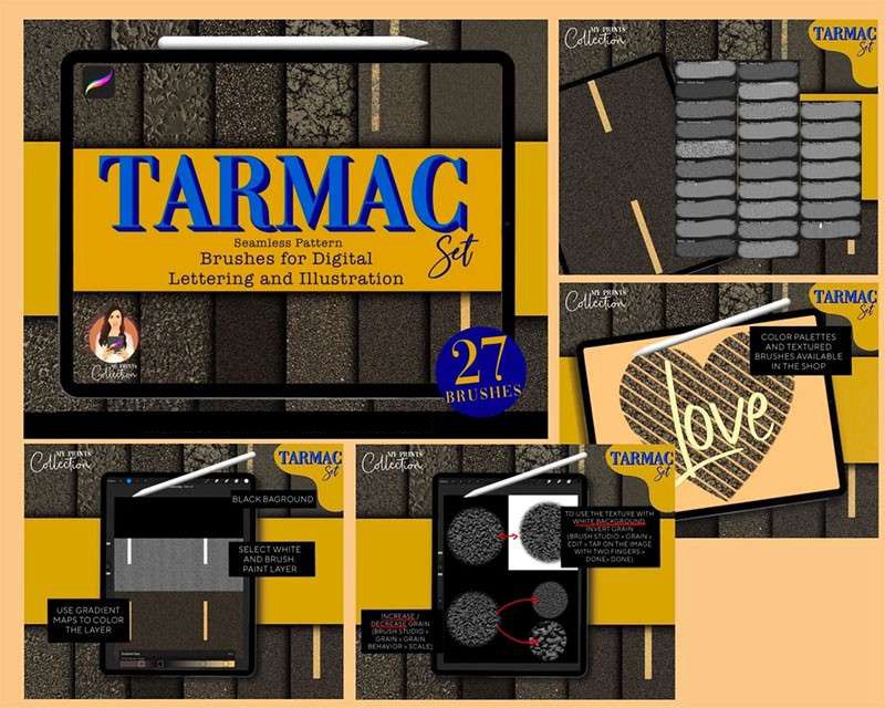 626个Procreate真实质感纹理笔刷套装 笔刷资源 sucaiwan.com