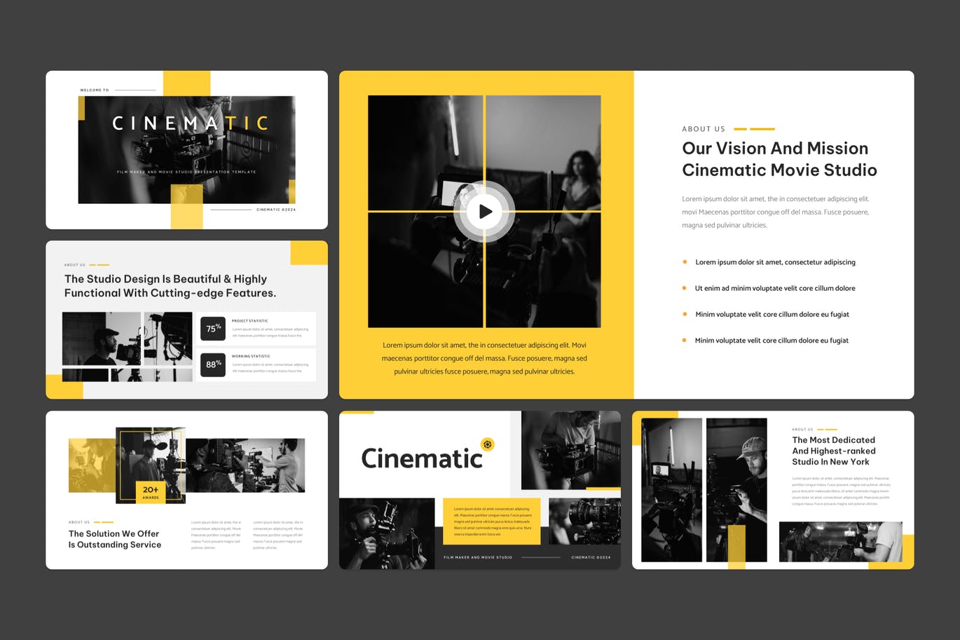 电影制作人和电影制片厂PPT演示文稿 Film Maker and Movie Studio PowerPoint Template 幻灯图表 第5张-素材湾丨精选海外优质设计素材资源 电影制作人和电影制片厂PPT演示文稿 Film Maker and Movie Studio PowerPoint Template 幻灯图表 sucaiwan.com