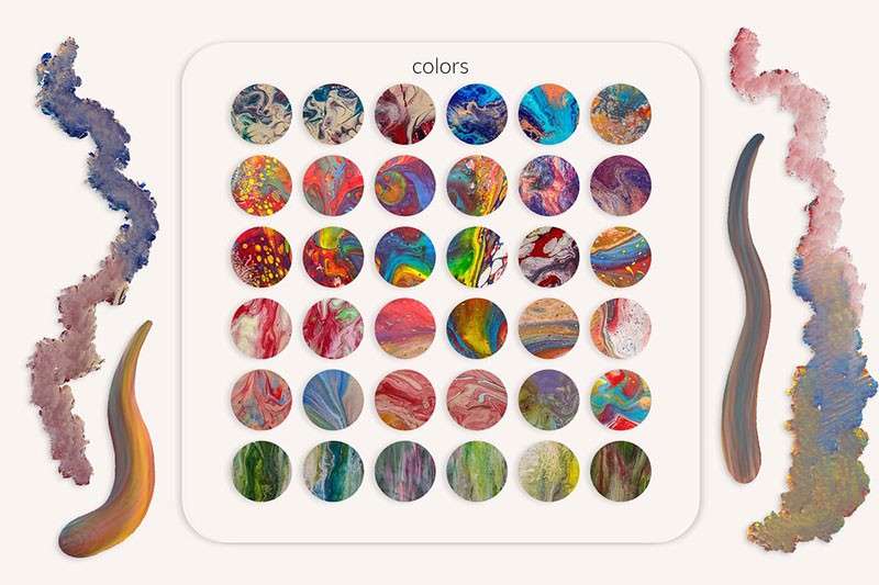 200+卡通数字板绘混合器笔刷套装+视频教程 笔刷资源 sucaiwan.com