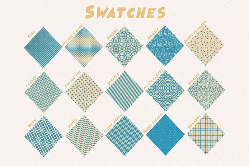 服装纺织图案Procreate笔刷 笔刷资源 sucaiwan.com