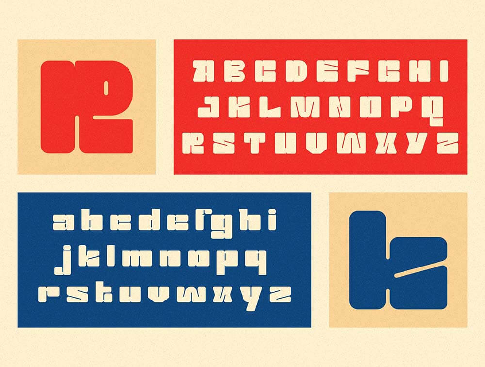 Gokil独特的粗体显示字体 设计素材 sucaiwan.com