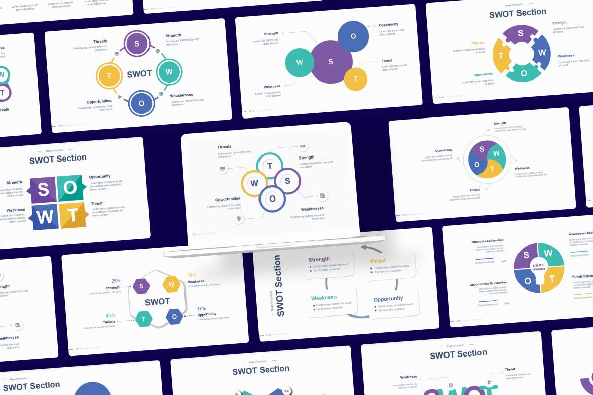 SWOT集合信息图表素材 SWOT Collection Infographic Asset Illustrator 幻灯图表 第4张-素材湾丨精选海外优质设计素材资源 SWOT集合信息图表素材 SWOT Collection Infographic Asset Illustrator 幻灯图表 sucaiwan.com
