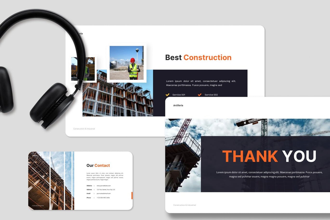 建筑和工业PowerPoint演示文稿模板 Artilleria – Construction Powerpoint Template 幻灯图表 第13张-素材湾丨精选海外优质设计素材资源 建筑和工业PowerPoint演示文稿模板 Artilleria – Construction Powerpoint Template 幻灯图表 sucaiwan.com