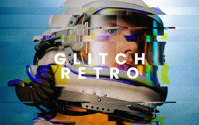 复古失真照片特效PS图层样式 Retro Glitch Photo Effect