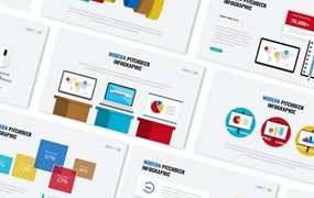 现代演讲信息图表PPT演示文稿 Modern Pitchdeck Infographic Powerpoint Template