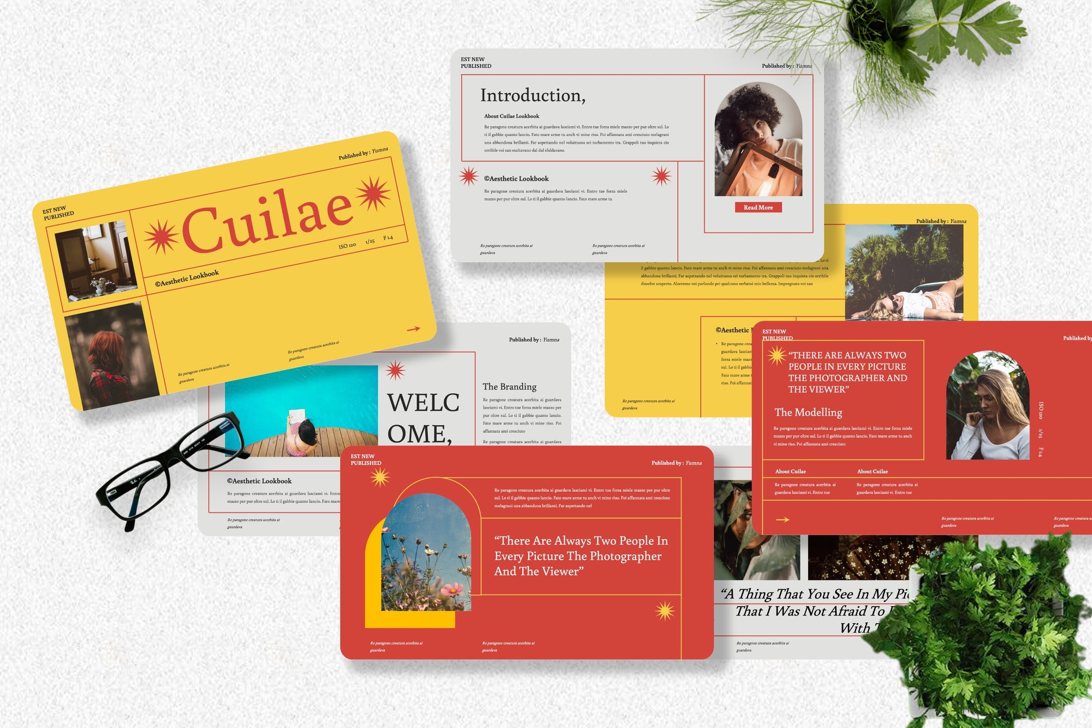 模特人物介绍Powerpoint模板下载 Cuilae – Modelling Powerpoint Template 幻灯图表 sucaiwan.com
