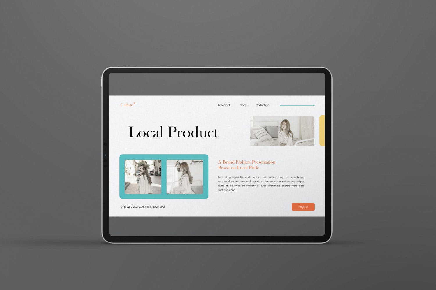 文化品牌时尚PPT幻灯片设计模板 Culture Brand Fashion Presentation Powerpoint 幻灯图表 sucaiwan.com