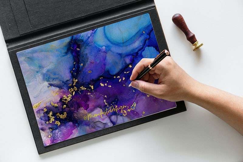 华丽的酒精墨水画Procreate笔刷 笔刷资源 sucaiwan.com
