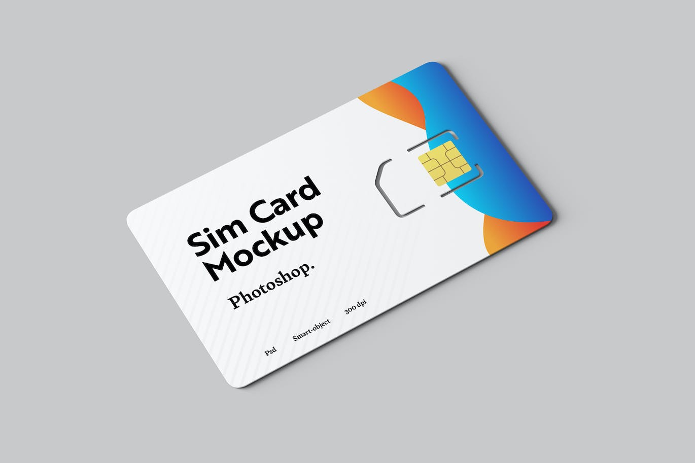 SIM手机卡设计样机模板 Sim Card Mockups 样机素材 sucaiwan.com