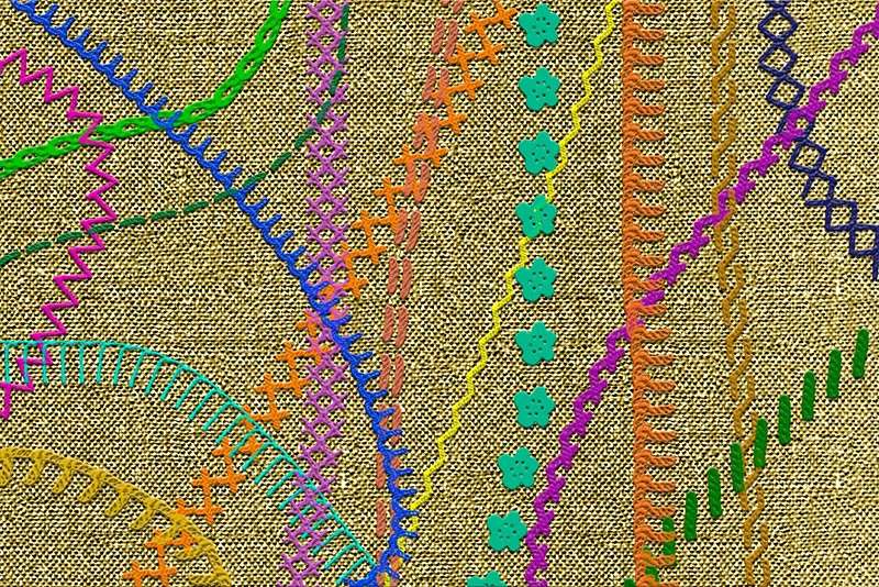 26个缝纫刺绣纹理PS笔刷和样式 笔刷资源 sucaiwan.com