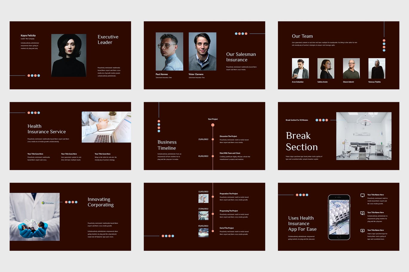 健康保险业务Powerpoint模板 Imunza – Health Insurance Powerpoint Template 幻灯图表 第3张-素材湾丨精选海外优质设计素材资源 健康保险业务Powerpoint模板 Imunza – Health Insurance Powerpoint Template 幻灯图表 sucaiwan.com