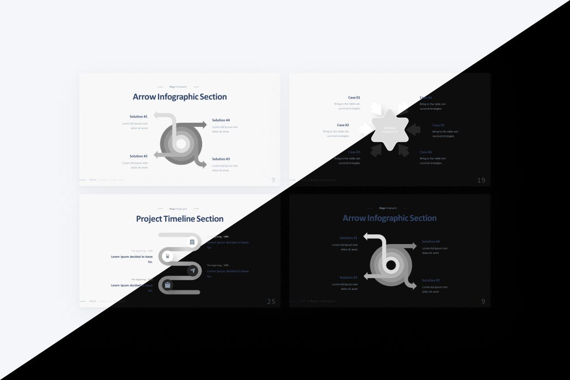 箭头和时间线信息图表PPT幻灯片设计模板 Arrow & Timeline Infographic PowerPoint Template 幻灯图表 第3张-素材湾丨精选海外优质设计素材资源 箭头和时间线信息图表PPT幻灯片设计模板 Arrow & Timeline Infographic PowerPoint Template 幻灯图表 sucaiwan.com