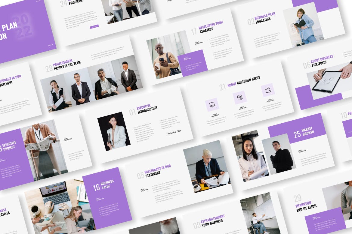 商业计划教育演示文稿PPT模板 Business Plan Education Powerpoint Presentation Template 幻灯图表 sucaiwan.com