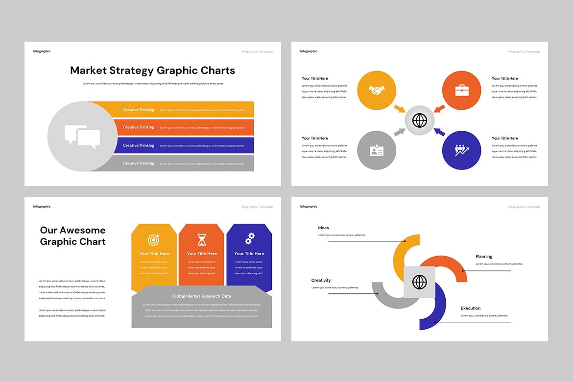 图表数据演示Powerpoint模板下载 Infographic Powerpoint Template 幻灯图表 sucaiwan.com