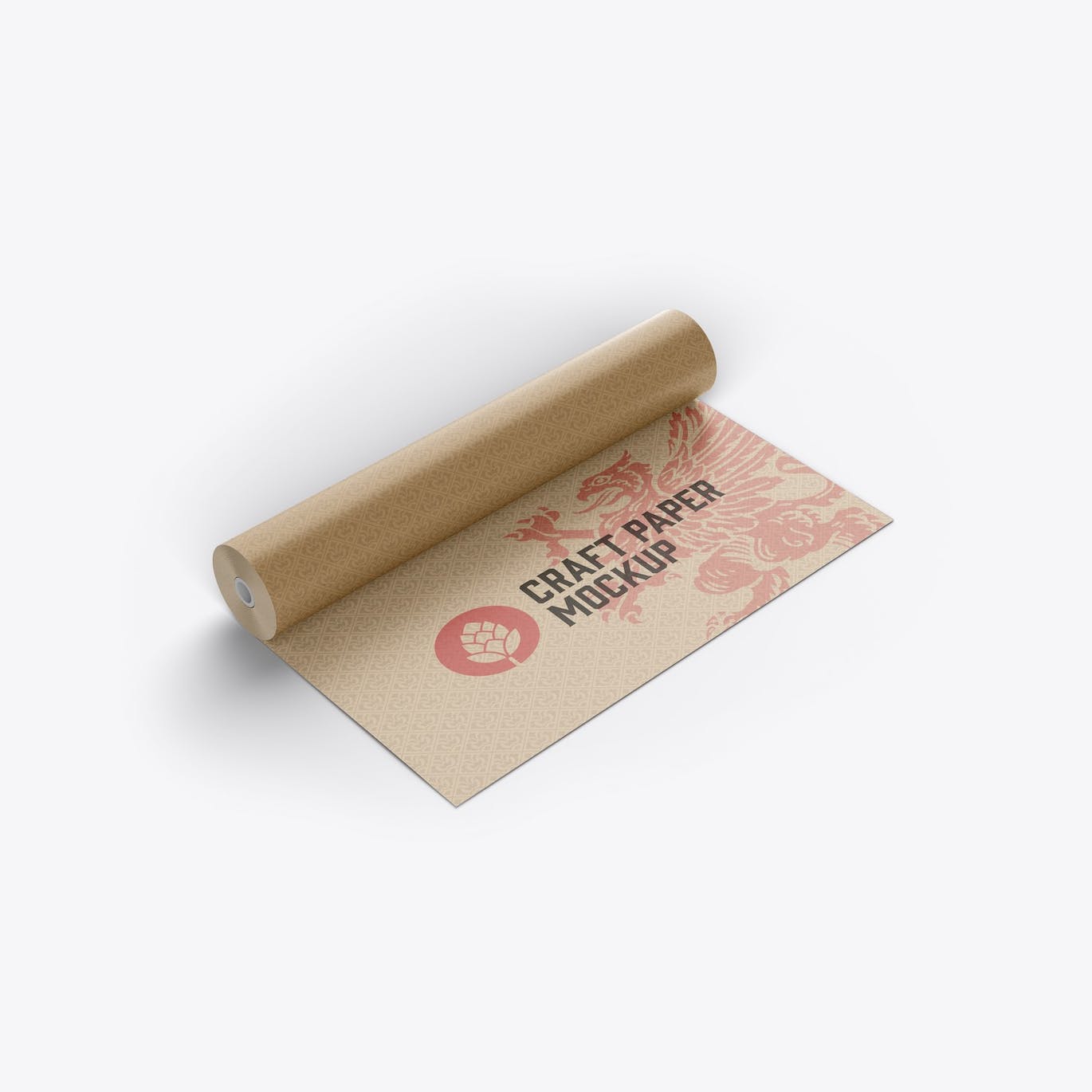 纸卷图案Logo设计样机 Paper Roll Mockup 样机素材 sucaiwan.com