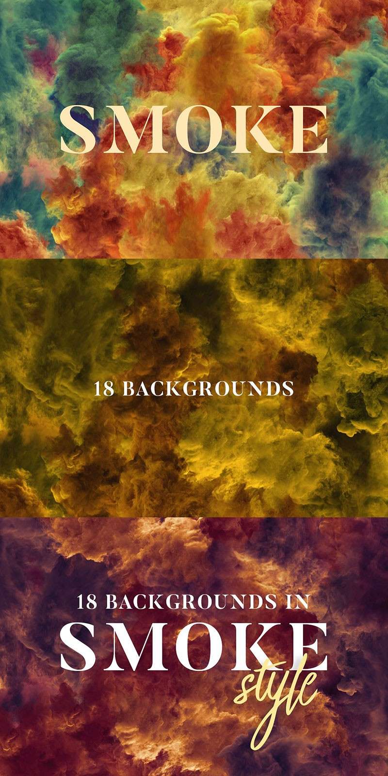 多彩烟雾烟云效果Photoshop笔刷 笔刷资源 sucaiwan.com