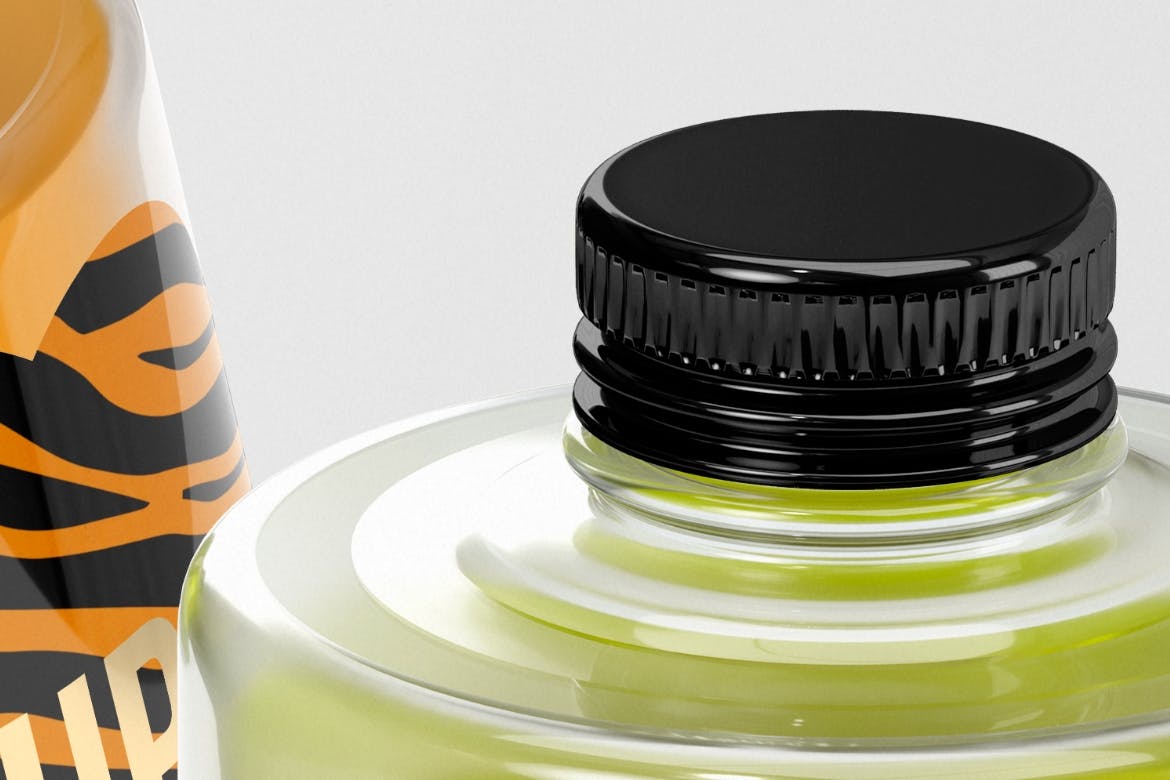 香水玻璃瓶品牌包装样机 Perfume Bottle Mockup 样机素材 sucaiwan.com