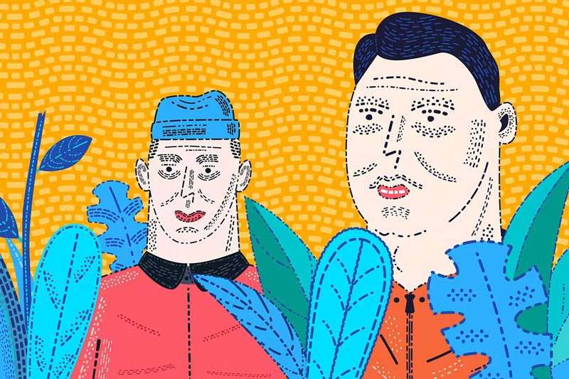 复古线条艺术AI笔刷 笔刷资源 sucaiwan.com