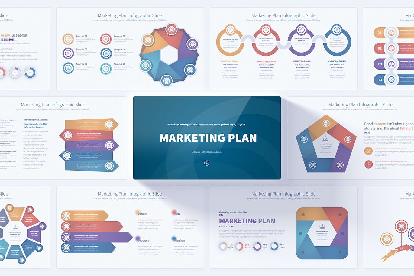 营销计划图表PPT幻灯片模板 Marketing Plan – PowerPoint Infographics Slides 幻灯图表 第1张-素材湾丨精选海外优质设计素材资源 营销计划图表PPT幻灯片模板 Marketing Plan – PowerPoint Infographics Slides 幻灯图表 sucaiwan.com