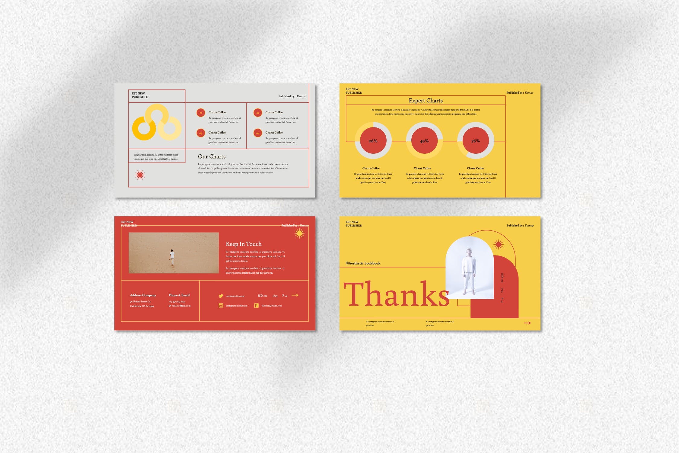 模特人物介绍Powerpoint模板下载 Cuilae – Modelling Powerpoint Template 幻灯图表 sucaiwan.com