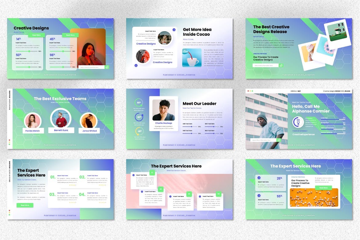 创意激励PPT幻灯片模板 Cocao – Creative Inspiring Powerpoint Templates 幻灯图表 sucaiwan.com