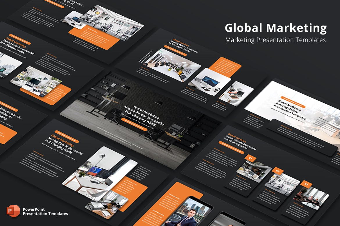 全球营销推广PPT素材 Global Marketing – PowerPoint Template 幻灯图表 第1张-素材湾丨精选海外优质设计素材资源 全球营销推广PPT素材 Global Marketing – PowerPoint Template 幻灯图表 sucaiwan.com