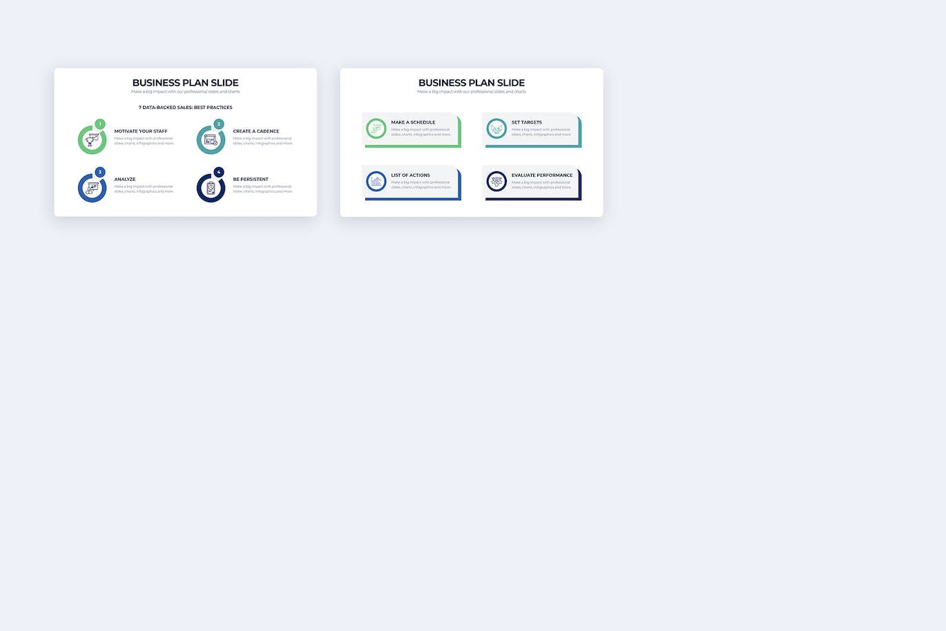 商业计划信息图表设计AI矢量模板 Business Plan Illustrator Infographics 幻灯图表 sucaiwan.com