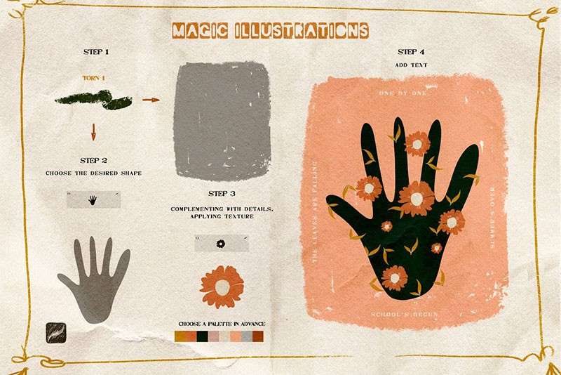 创意抽象插图Procreate笔刷 笔刷资源 sucaiwan.com