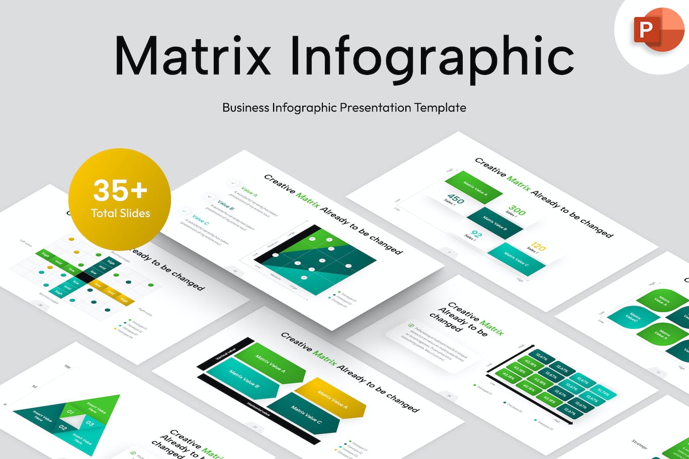 矩阵信息图表PowerPoint演示文稿模板 Matrix Infographic PowerPoint Template 幻灯图表 第1张-素材湾丨精选海外优质设计素材资源 矩阵信息图表PowerPoint演示文稿模板 Matrix Infographic PowerPoint Template 幻灯图表 sucaiwan.com
