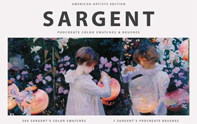 萨金特（Sargent）水彩油画Procreate笔刷
