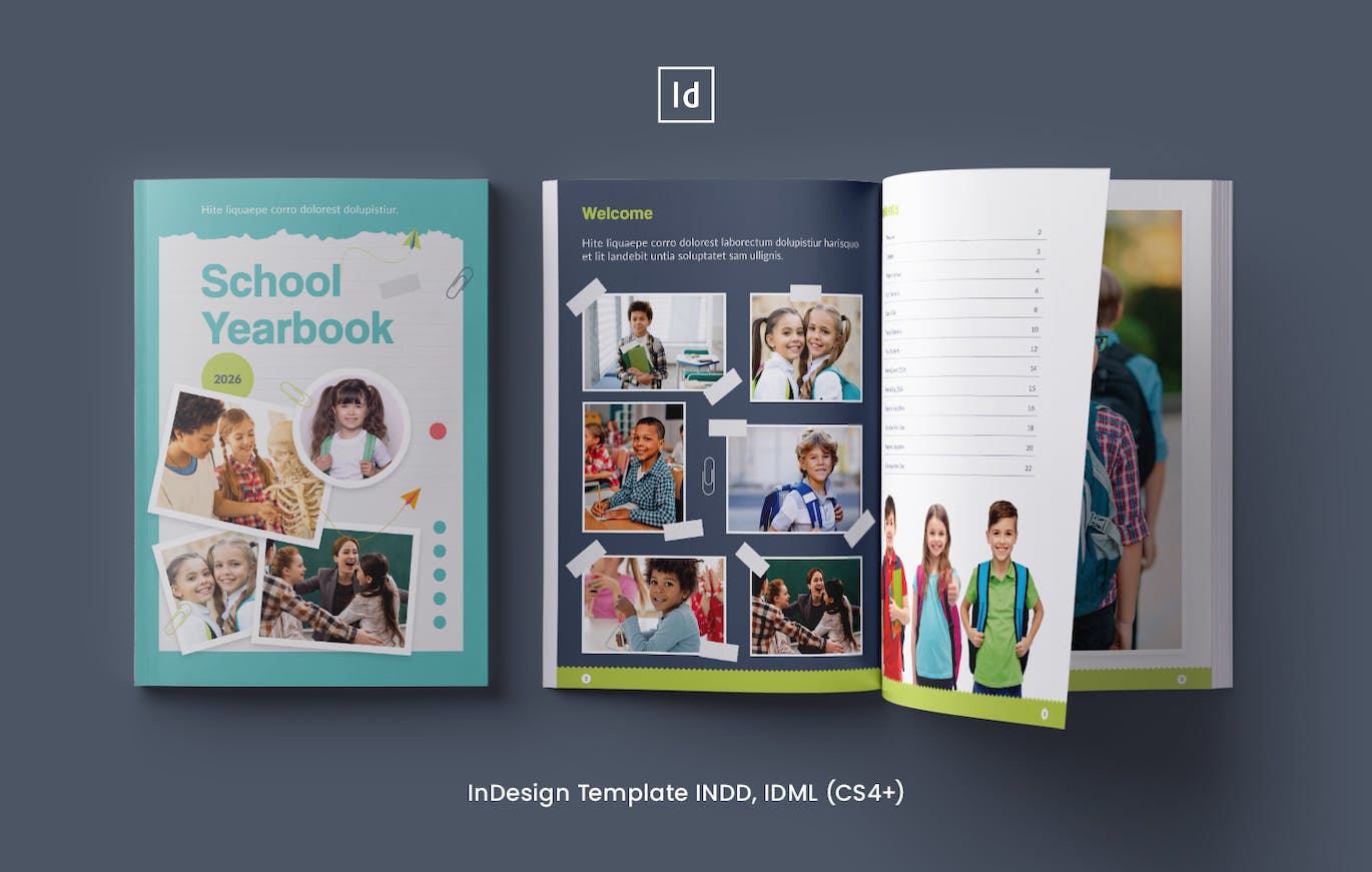 多彩创意的学校年鉴相册杂志模板 School Yearbook 设计素材 第4张-素材湾丨精选海外优质设计素材资源 多彩创意的学校年鉴相册杂志模板 School Yearbook 设计素材 sucaiwan.com