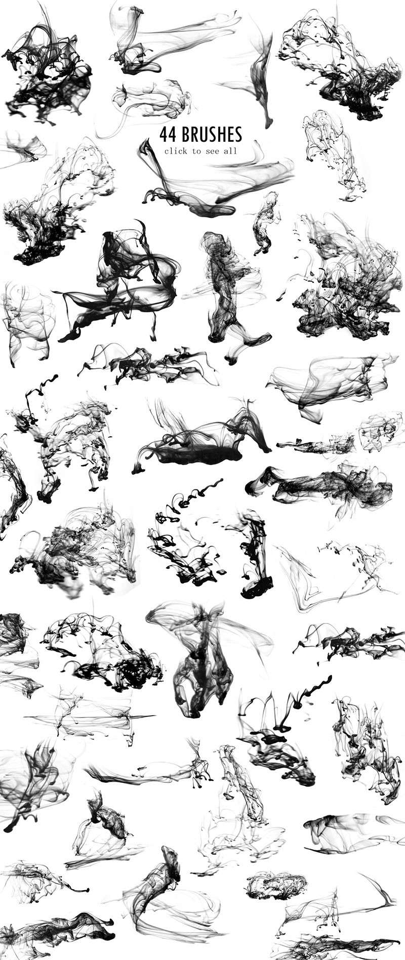 豪华水彩印章PS笔刷套装 笔刷资源 sucaiwan.com