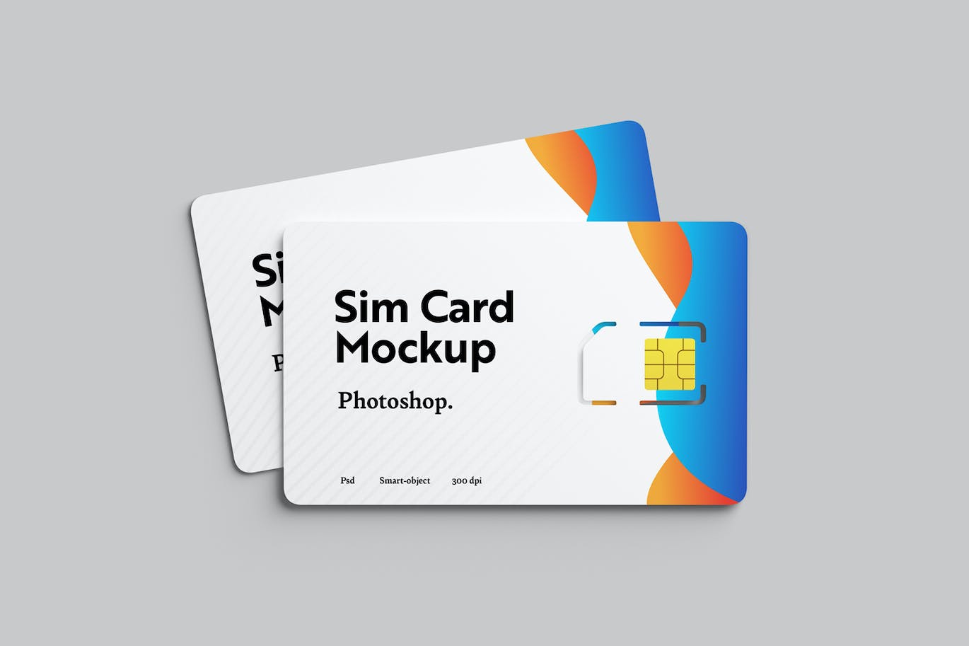 SIM手机卡设计样机模板 Sim Card Mockups 样机素材 sucaiwan.com