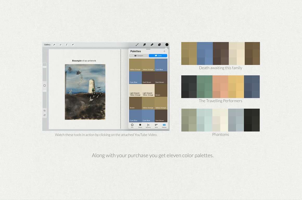 伊夫·唐基（Yves Tanguy）艺术油画Procreate笔刷 笔刷资源 sucaiwan.com