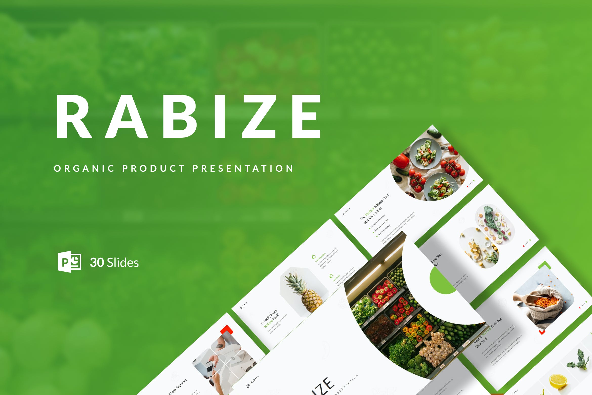 有机产品PPT创意模板 Rabize – Organic Product Presentation PowerPoint 幻灯图表 第1张-素材湾丨精选海外优质设计素材资源 有机产品PPT创意模板 Rabize – Organic Product Presentation PowerPoint 幻灯图表 sucaiwan.com