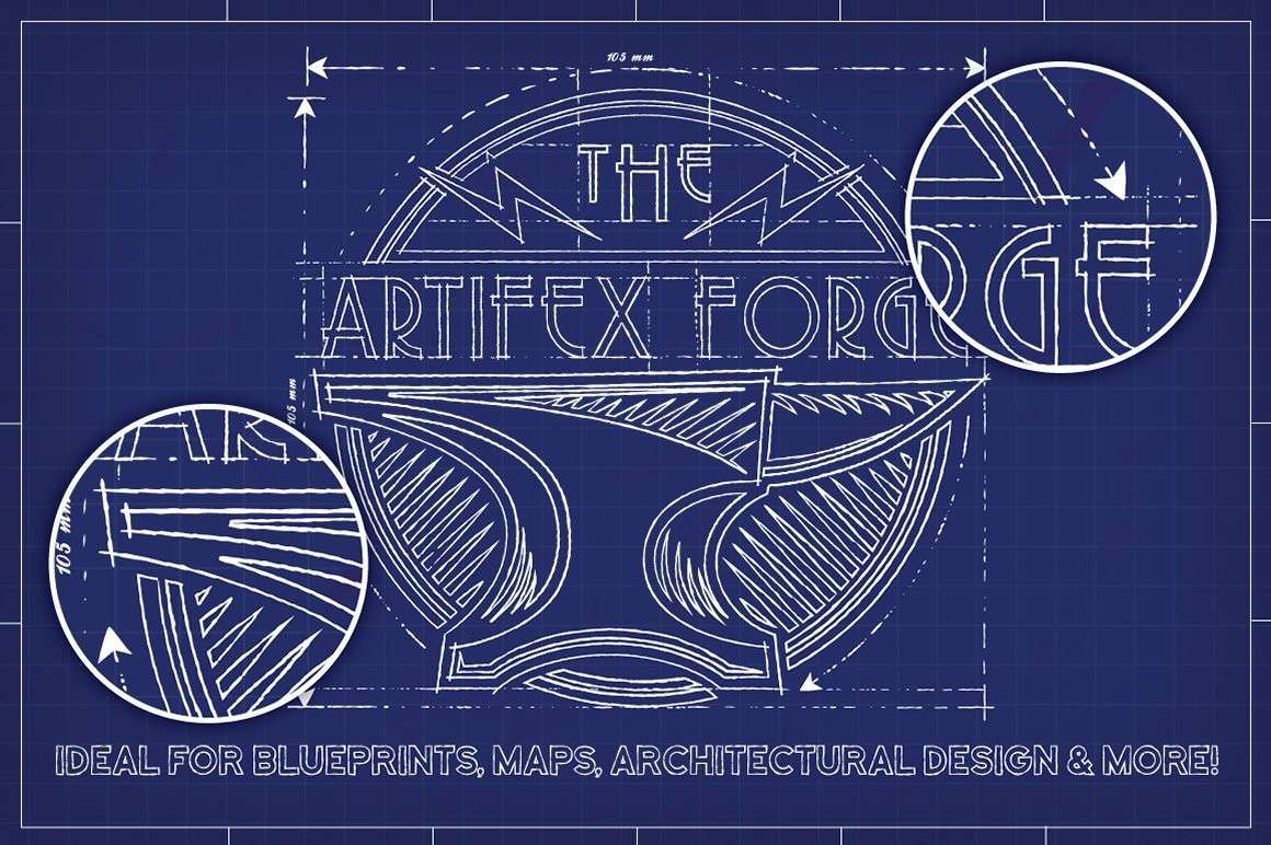 专业装修设计草图线稿AI笔刷 笔刷资源 sucaiwan.com